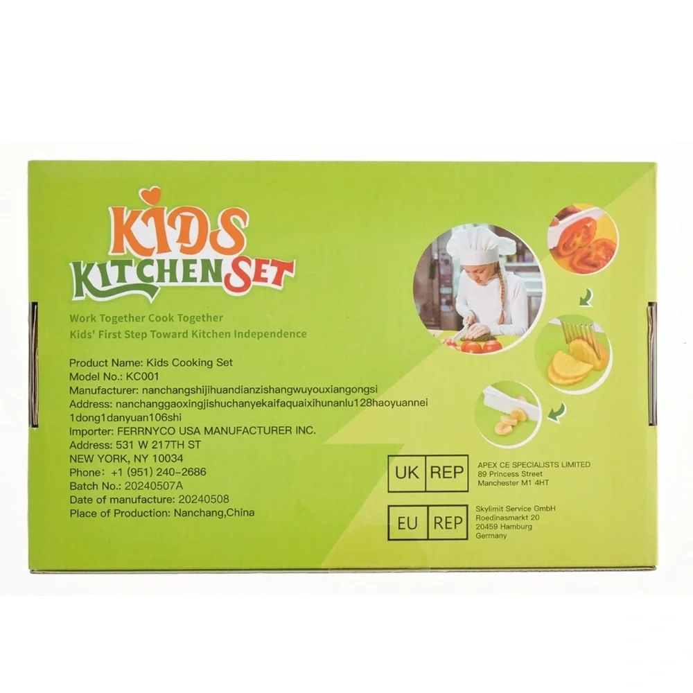 Kids Kitchen Set with Cutting Tools - 13 Pieces Kids 3+